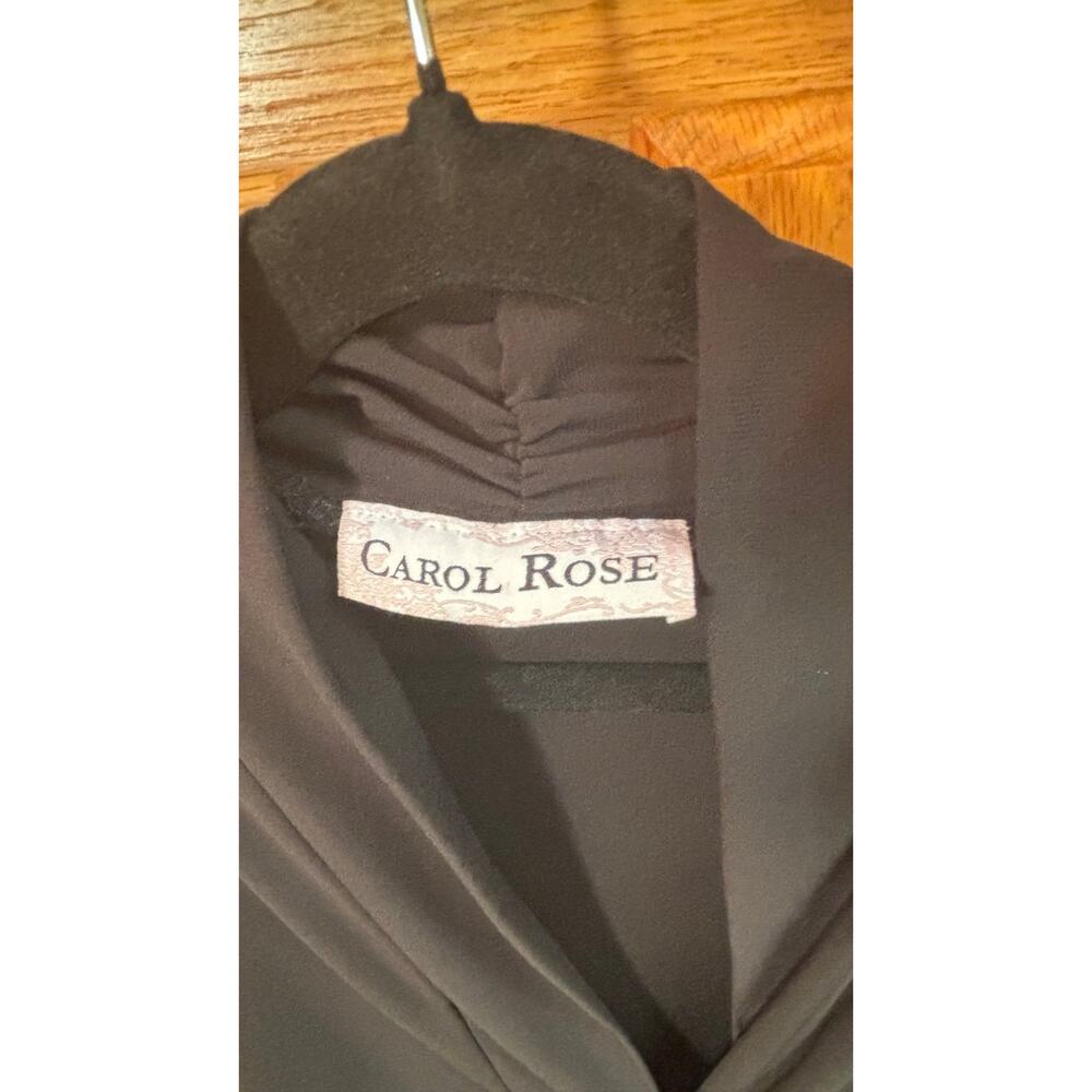 Carol Rose Dressy stretch Cardigan lightweight 3/4 sleeve jacket style top - Picture 5 of 9